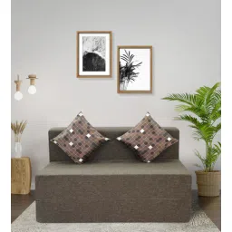 seventh heaven Rest Mantra 8 Inch PU Foam (72x48) 2 Seater Sofa Cum Mattress In Brown Colour-picture-28