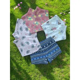 SEYBIL Girls Pack Of 4 Assorted Pure Cotton Boxer-Style Briefs SBGBRIEFP04-picture-40