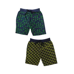 Seyor Boys Pack Of 2 Printed Relaxed Fit Cotton Shorts-picture-31
