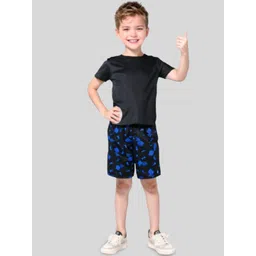 Seyor Boys Pack of 2 Printed Relaxed Fit Mid-Rise Cotton Shorts-picture-26