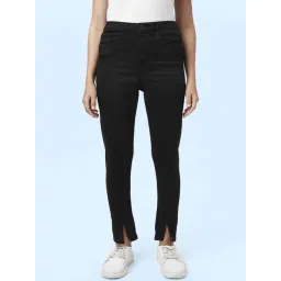 SF Jeans by Pantaloons Black Cotton High Rise Jeans-picture-25