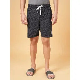 SF Jeans by Pantaloons Black Cotton Slim Fit Printed Shorts-picture-19