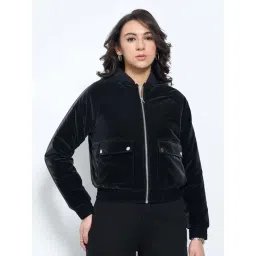 Sf Jeans By Pantaloons Black Regular Fit Jacket image 1