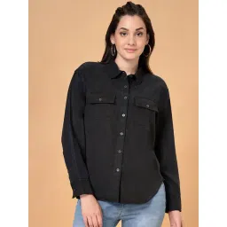 SF Jeans by Pantaloons Black Regular Fit Shirt-picture-42