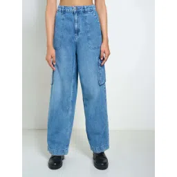 SF Jeans by Pantaloons Blue Cargos-picture-34