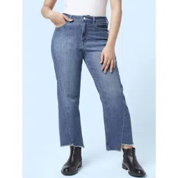 SF Jeans by Pantaloons Blue Cotton Mid Rise Flared Jeans-picture-32