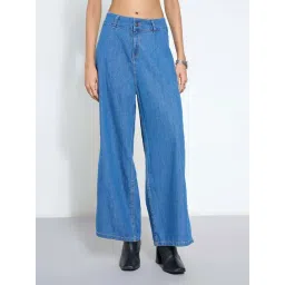 Sf Jeans By Pantaloons Blue Flared Fit Jeans-picture-45