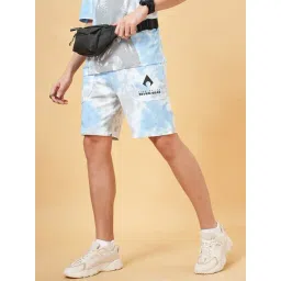 SF Jeans by Pantaloons Blue Regular Fit Printed Shorts-picture-32