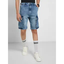 SF Jeans by Pantaloons Blue Shorts-picture-15