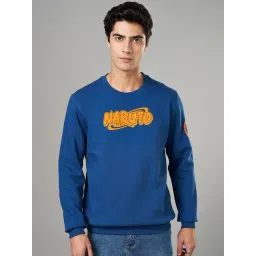 Sf Jeans By Pantaloons Classic Blue Cotton Regular Fit Printed Sweatshirt-picture-38