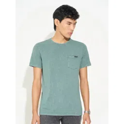 Sf Jeans By Pantaloons Fresh Green Slim Fit T-Shirt-picture-23