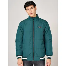 Sf Jeans By Pantaloons Green Regular Fit Quilted Jacket-picture-39