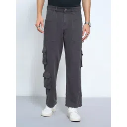 Sf Jeans By Pantaloons Grey Loose Fit Cargo Jeans-picture-47