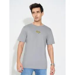 Sf Jeans By Pantaloons Grey Slim Fit Printed T-Shirt-picture-30