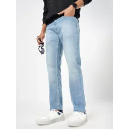 SF Jeans by Pantaloons Light Blue Cotton Slim fit Jeans-picture-35