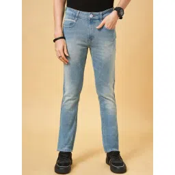 SF Jeans by Pantaloons Light Blue Cotton Slim Fit Jeans-picture-33