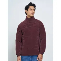 Sf Jeans By Pantaloons Maroon Regular Fit Puffer Jackets-picture-37