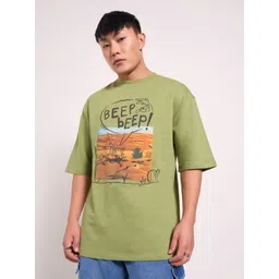 SF JEANS by Pantaloons Men Floral Drop-Shoulder Sleeves T-shirt-picture-30