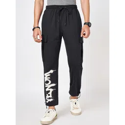 SF JEANS by Pantaloons Men Printed Pure Cotton Regular Fit Track Pants-picture-11