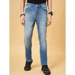 SF JEANS by Pantaloons Men Skinny Fit Heavy Fade Clean Look Whiskers Stretchable Jeans-picture-28