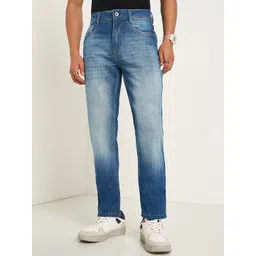 SF JEANS by Pantaloons Men Slim Fit Low Distress Heavy Fade Jeans-picture-38