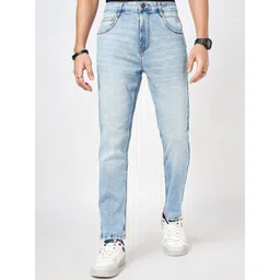 SF JEANS by Pantaloons Men Slim Fit Mildly Distressed Heavy Fade Jeans-picture-19