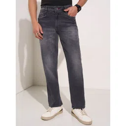 SF JEANS by Pantaloons Men Straight Fit Low Distress Light Fade Jeans-picture-31