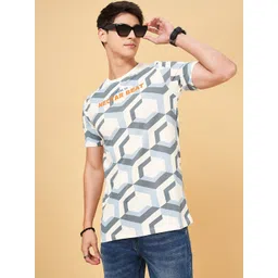 SF JEANS by Pantaloons Men Typography Printed Extended Sleeves Pockets Slim Fit T-shirt-picture-27