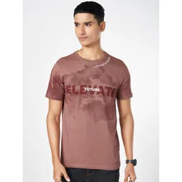 SF JEANS by Pantaloons Men Typography Printed Round Neck Cotton Slim Fit T-shirt-picture-36