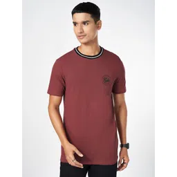 SF JEANS by Pantaloons Men Typography Printed Round Neck Cotton Slim Fit T-shirt-picture-37