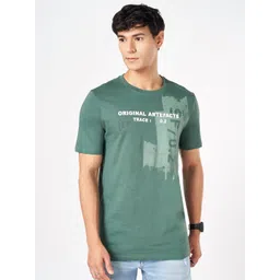 SF JEANS by Pantaloons Men Typography Printed Round Neck Cotton Slim Fit T-shirt-picture-42