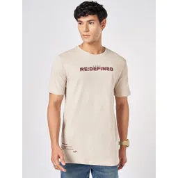 SF JEANS by Pantaloons Men Typography Printed Round Neck Cotton Slim Fit T-shirt-picture-43