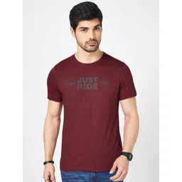 SF JEANS by Pantaloons Men Typography Printed Round Neck Cotton Slim Fit T-shirt-picture-38