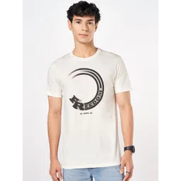 SF JEANS by Pantaloons Men Typography Printed Round Neck Cotton Slim Fit T-shirt-picture-29