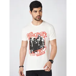 SF JEANS by Pantaloons Men Typography Printed Round Neck Cotton Slim Fit T-Shirt-picture-29