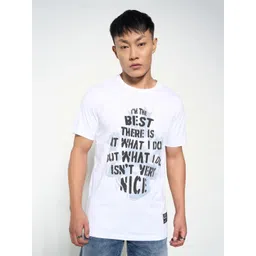 SF JEANS by Pantaloons Men Typography Raw Edge Slim Fit T-shirt-picture-24