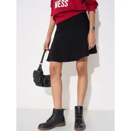 SF JEANS by Pantaloons Mid-Rise Flared Mini Skirt-picture-30