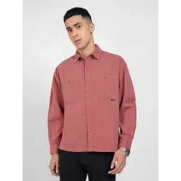 Sf Jeans By Pantaloons Red Cotton Boxy Fit Shirt-picture-48