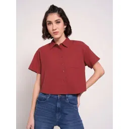 SF Jeans by Pantaloons Red Shirt-picture-23