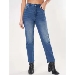 sf jeans by pantaloons SF High-Rise Jeans by Pantaloons Blue Plain High-Rise Jeans-picture-25