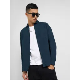 SF JEANS by Pantaloons Spread Collar Slim Fit Cotton Shirt-picture-37