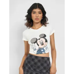 Sf Jeans By Pantaloons Star White Cotton Slim Fit Printed Top-picture-14