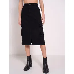 SF JEANS by Pantaloons Straight Midi Skirt-picture-20