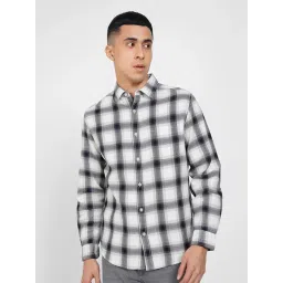 Sf Jeans By Pantaloons White & Navy Cotton Relaxed Fit Printed Shirt-picture-42