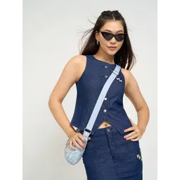 SF JEANS by Pantaloons Women Embroidered Cotton Top-picture-35