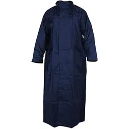 sf shakumbhari fab Women 'a Water Resistant Polyester Long Rain Coat, Black, X Large-picture-37