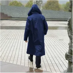 sf shakumbhari fab Women 's/Girl's Nylon Hooded Waterproof Long Lightweight Waterproof Raincoat|Overcoat Full Length image 3