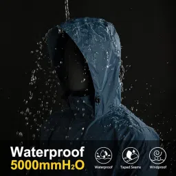 sf shakumbhari fab Women 's/Girl's Nylon Hooded Waterproof Long Lightweight Waterproof Raincoat|Overcoat Full Length image 5