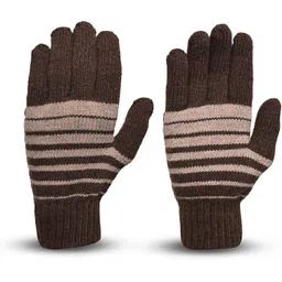 sfab Striped, Self Design, Printed Winter Men Gloves-picture-22
