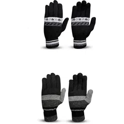 sfab Striped, Woven Winter Men Gloves-picture-13